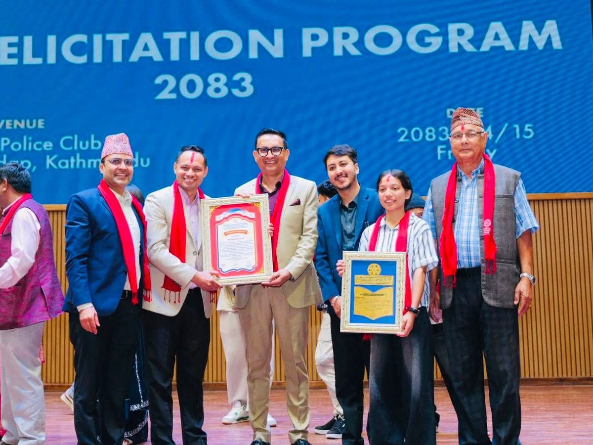 Precious representatives being honoured at the Felicitation Program 2083 in Kathmandu