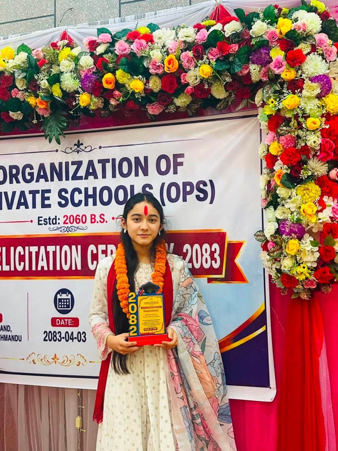 Precious student honored at the OPS Felicitation Ceremony